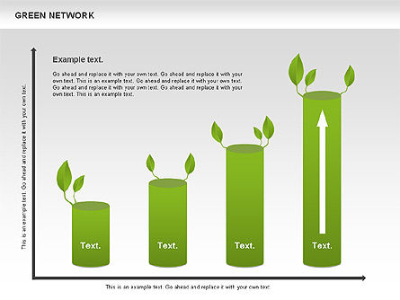 Red verde, Diapositiva 6, 00743, Modelos de negocios — PoweredTemplate.com