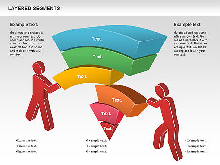 Layered Segments, Slide 6, 00744, Business Models — PoweredTemplate.com