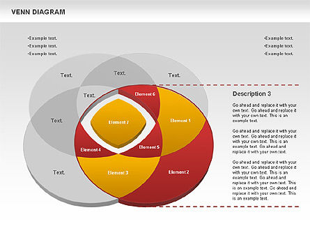 Diagramme de Venn, Diapositive 10, 00745, Modèles commerciaux — PoweredTemplate.com