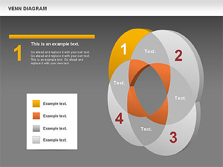 Diagram Venn, Slide 13, 00745, Model Bisnis — PoweredTemplate.com