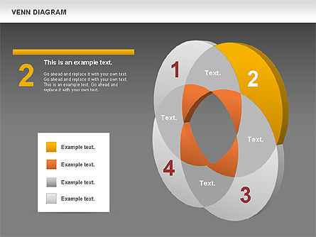 Diagram Venn, Slide 14, 00745, Model Bisnis — PoweredTemplate.com