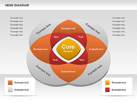 벤 다이어그램, 슬라이드 6, 00745, 비즈니스 모델 — PoweredTemplate.com