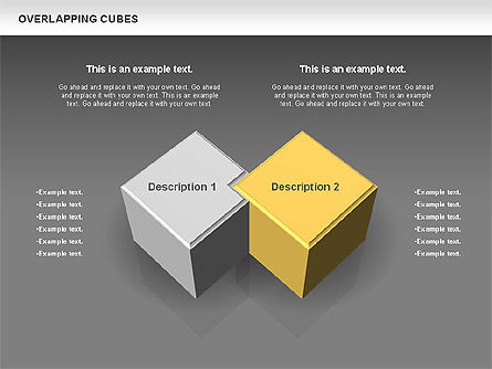 Cubes superposés, Diapositive 11, 00746, Modèles commerciaux — PoweredTemplate.com