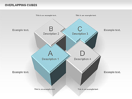 Overlapping Cubes, Slide 5, 00746, Business Models — PoweredTemplate.com