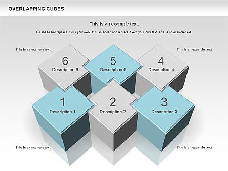 Overlapping Cubes, Slide 6, 00746, Business Models — PoweredTemplate.com