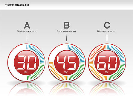 Diagram Timer Digital, Slide 10, 00747, Timelines & Calendars — PoweredTemplate.com