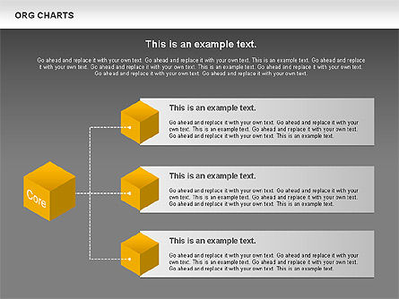 Organigrama con cubos, Diapositiva 13, 00749, Gráficos — PoweredTemplate.com