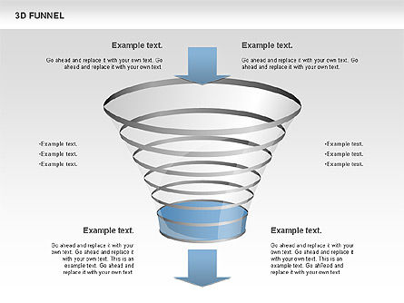 3D Funnel, Slide 2, 00750, Business Models — PoweredTemplate.com