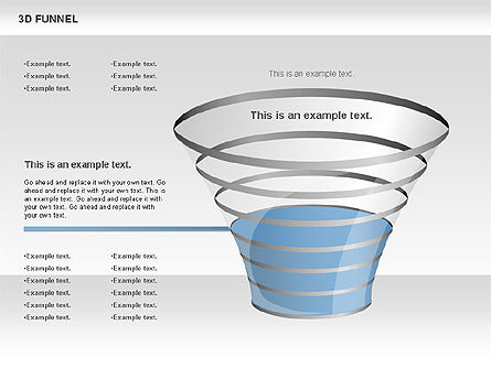 Embudo 3D, Diapositiva 5, 00750, Modelos de negocios — PoweredTemplate.com