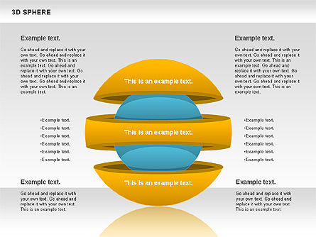 Sphère 3D, Modele PowerPoint, 00751, Modèles commerciaux — PoweredTemplate.com
