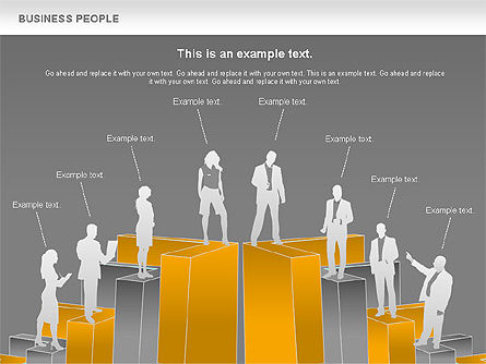 Gente de negocios, Diapositiva 11, 00752, Modelos de negocios — PoweredTemplate.com