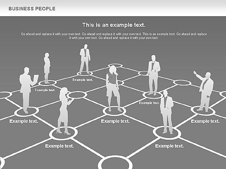Hommes d'affaires, Diapositive 14, 00752, Modèles commerciaux — PoweredTemplate.com