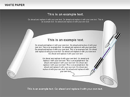 Formes du papier blanc, Diapositive 11, 00754, Formes — PoweredTemplate.com