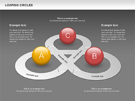Looping Circles, Slide 11, 00757, Business Models — PoweredTemplate.com