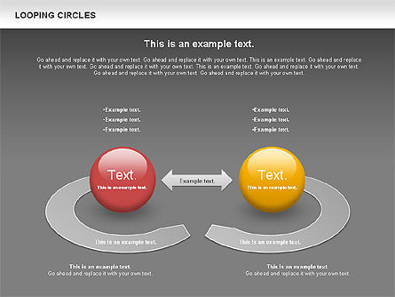 Cercle bouclé, Diapositive 15, 00757, Modèles commerciaux — PoweredTemplate.com