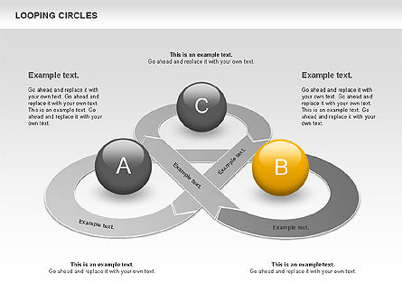 Looping Circles, Slide 4, 00757, Business Models — PoweredTemplate.com