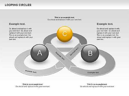 Looping Circles, Slide 6, 00757, Business Models — PoweredTemplate.com