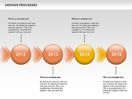 Proses Tanda Panah, Slide 10, 00758, Diagram Proses — PoweredTemplate.com