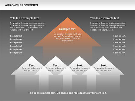 Proses Tanda Panah, Slide 13, 00758, Diagram Proses — PoweredTemplate.com