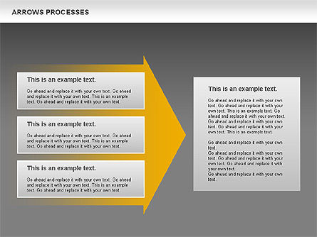 Arrows Processes, Diapositiva 15, 00758, Diagramas de proceso — PoweredTemplate.com