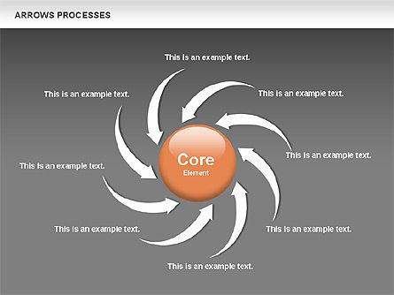 Arrows Processes, Diapositiva 16, 00758, Diagramas de proceso — PoweredTemplate.com