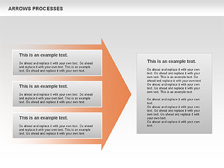 矢印プロセス, スライド 5, 00758, プロセス図 — PoweredTemplate.com