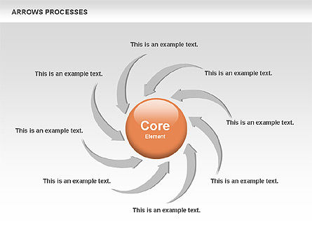 Proses Tanda Panah, Slide 6, 00758, Diagram Proses — PoweredTemplate.com