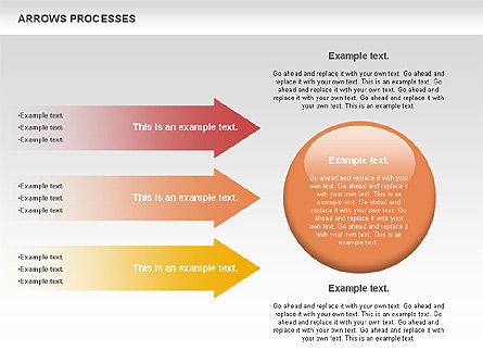 Arrows Processes, Diapositiva 7, 00758, Diagramas de proceso — PoweredTemplate.com