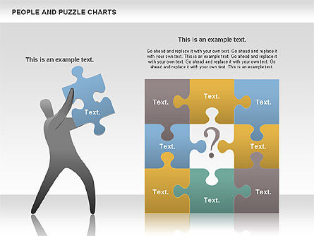 Pessoas e puzzles, Deslizar 13, 00759, Diagramas em Puzzle — PoweredTemplate.com