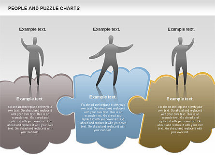 Personas y Rompecabezas, Diapositiva 7, 00759, Diagramas de puzzle — PoweredTemplate.com
