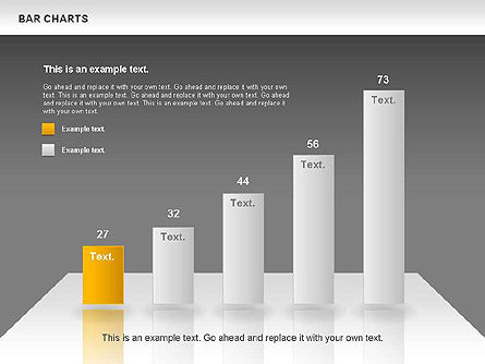 Bar charts collectie, Dia 13, 00760, Businessmodellen — PoweredTemplate.com