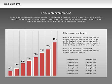 Bar charts coleção, Deslizar 16, 00760, Modelos de Negócio — PoweredTemplate.com