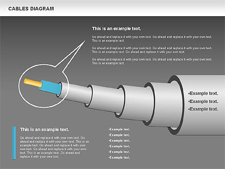 Diagramme de câble, Diapositive 17, 00762, Schémas d'étapes — PoweredTemplate.com