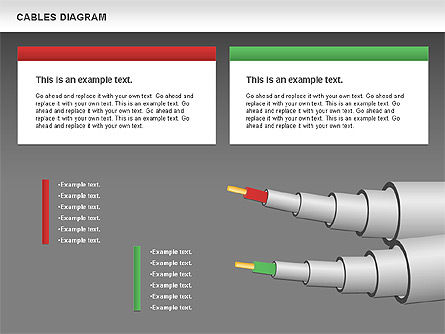 Diagramme de câble, Diapositive 20, 00762, Schémas d'étapes — PoweredTemplate.com