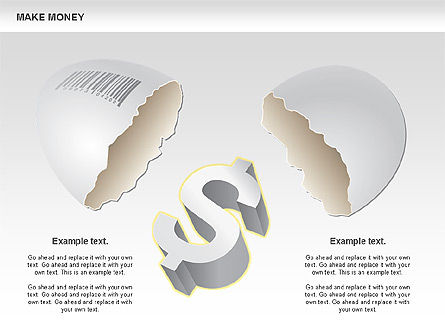お金の図を作る, 無料 PowerPointテンプレート, 00764, ビジネスモデル — PoweredTemplate.com