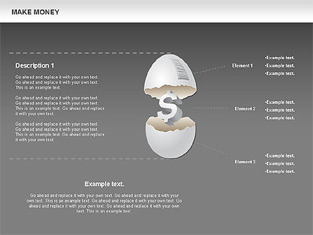 Make Money Diagram, Slide 19, 00764, Business Models — PoweredTemplate.com