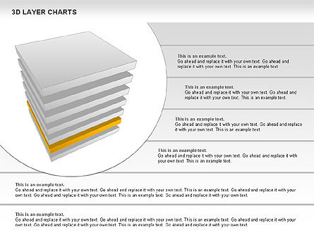 3d layer grafieken, Dia 10, 00767, Businessmodellen — PoweredTemplate.com