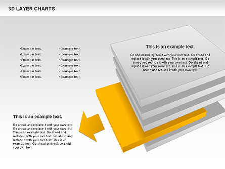 3D 레이어 차트, 슬라이드 11, 00767, 비즈니스 모델 — PoweredTemplate.com
