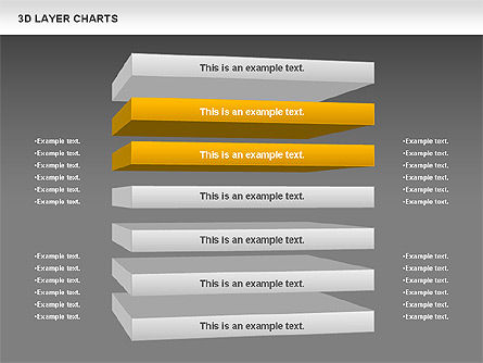 3d layer grafieken, Dia 12, 00767, Businessmodellen — PoweredTemplate.com