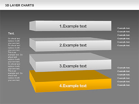 Grafik Lapisan 3d, Slide 14, 00767, Model Bisnis — PoweredTemplate.com