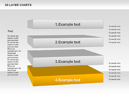 Tableaux de couches 3D, Diapositive 4, 00767, Modèles commerciaux — PoweredTemplate.com