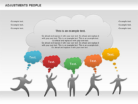 人々を調整する, PowerPointテンプレート, 00768, 図形 — PoweredTemplate.com