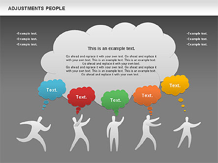 人々を調整する, スライド 12, 00768, 図形 — PoweredTemplate.com