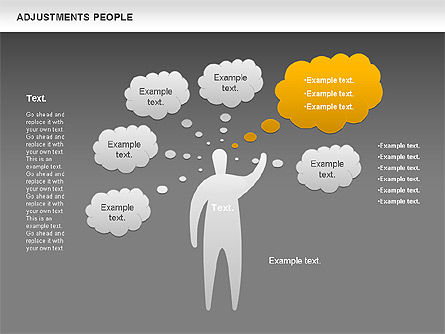 Ajustement des gens, Diapositive 13, 00768, Formes — PoweredTemplate.com