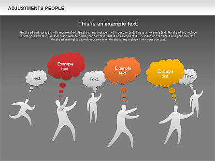 Ajustement des gens, Diapositive 14, 00768, Formes — PoweredTemplate.com
