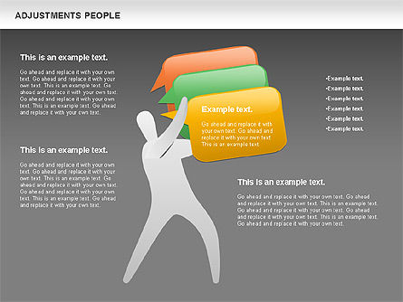 Ajustement des gens, Diapositive 15, 00768, Formes — PoweredTemplate.com
