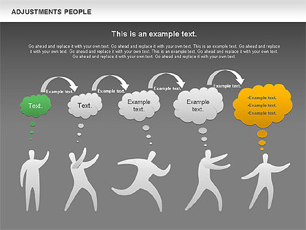 Ajustement des gens, Diapositive 16, 00768, Formes — PoweredTemplate.com