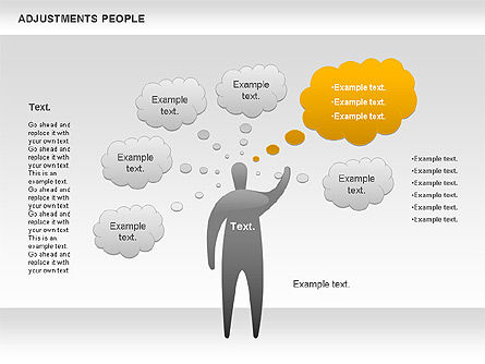 Ajustement des gens, Diapositive 2, 00768, Formes — PoweredTemplate.com