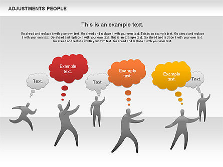 Ajustement des gens, Diapositive 3, 00768, Formes — PoweredTemplate.com