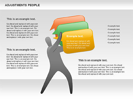 Ajustement des gens, Diapositive 4, 00768, Formes — PoweredTemplate.com